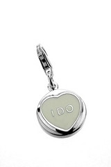 pandora silver heart charm